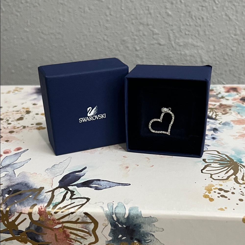 Swarovski Silver Heart Pendant
